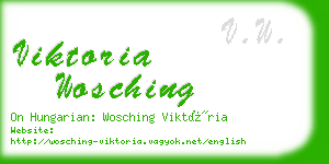 viktoria wosching business card